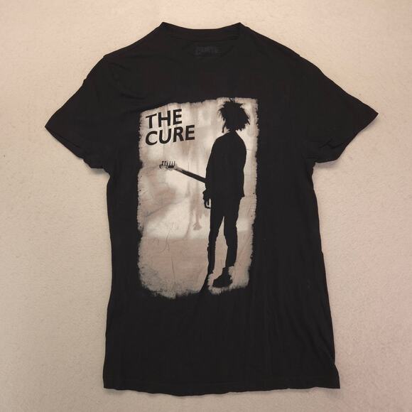 The Cure Band Crew Neck Short Sleeve Graphic T Shirt Mens Size Small S Black - Picture 2 of 9
